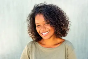 Portrait of woman smiling