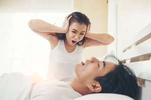 <a href="https://www.freepik.com/free-photo/young-woman-bored-with-her-boyfriend-snoring_3397008.htm#query=sleep%20apnea&position=28&from_view=search">Image by jcomp</a> on Freepik